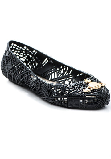 VW Anglomania + Melissa Scribble Tartan (Black)