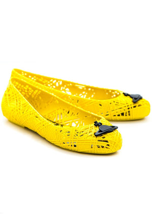 VW Anglomania + Melissa Scribble Tartan (Yellow)