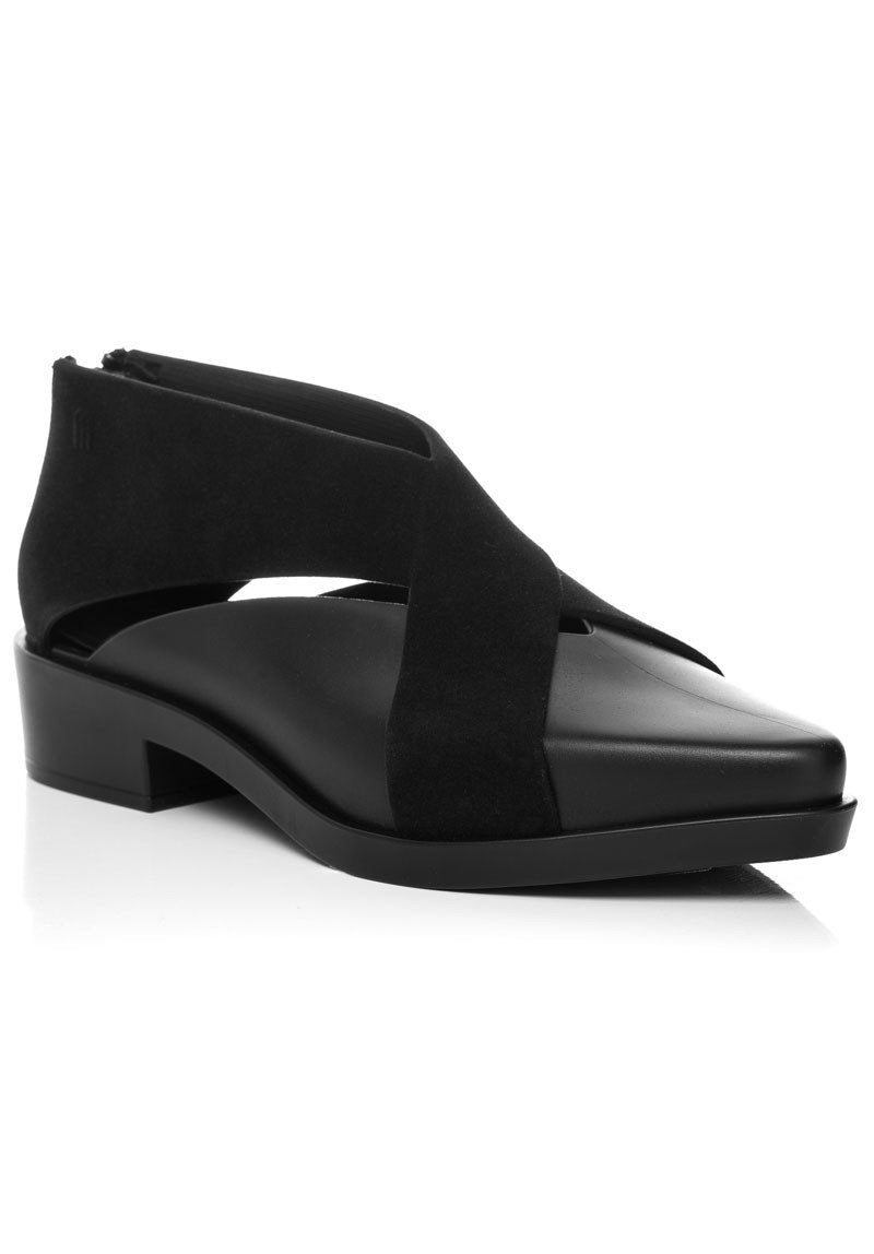 Melissa X-Boot (Black Flocked)