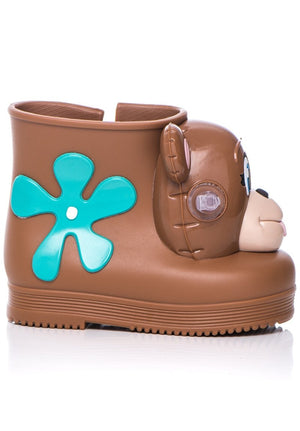 Mini Melissa Monkey Boot + Jeremy Scott (Brown)