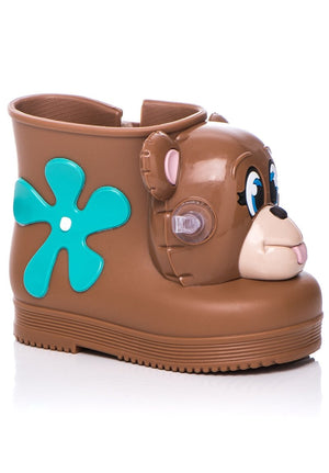 Mini Melissa Monkey Boot + Jeremy Scott (Brown)