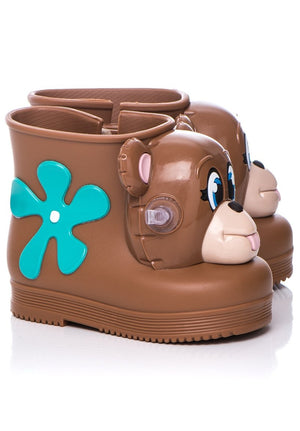 Mini Melissa Monkey Boot + Jeremy Scott (Brown)
