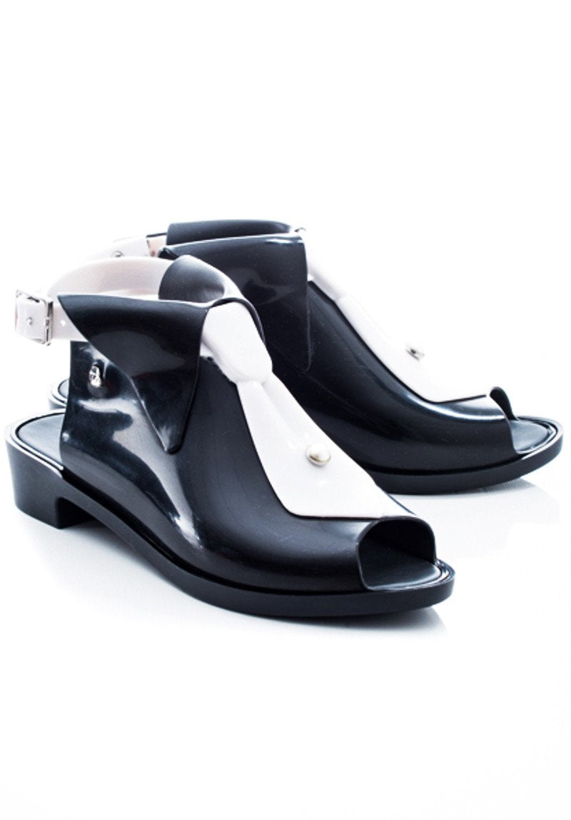 Melissa Black Tie + Karl Lagerfeld (Black White)