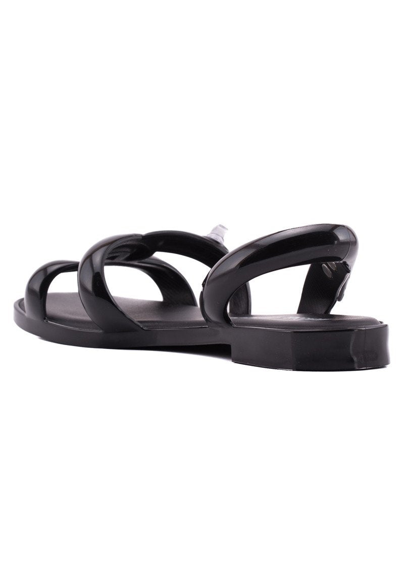 MELISSA TUBE SANDAL + JEREMY SCOTT (Black)