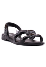 MELISSA TUBE SANDAL + JEREMY SCOTT (Black)