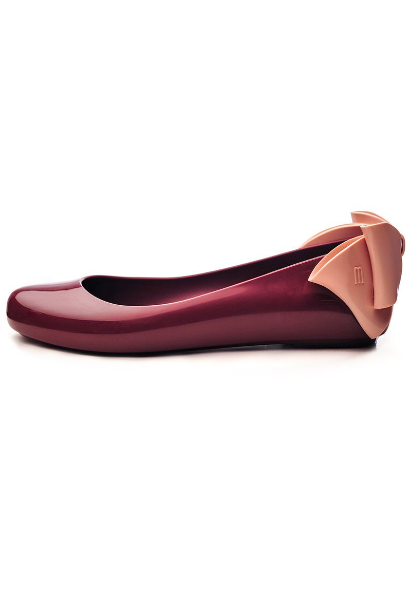 Melissa Space Love Bow Ad (Burgundy/Pink)