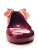 Melissa Space Love Bow Ad (Burgundy/Pink)
