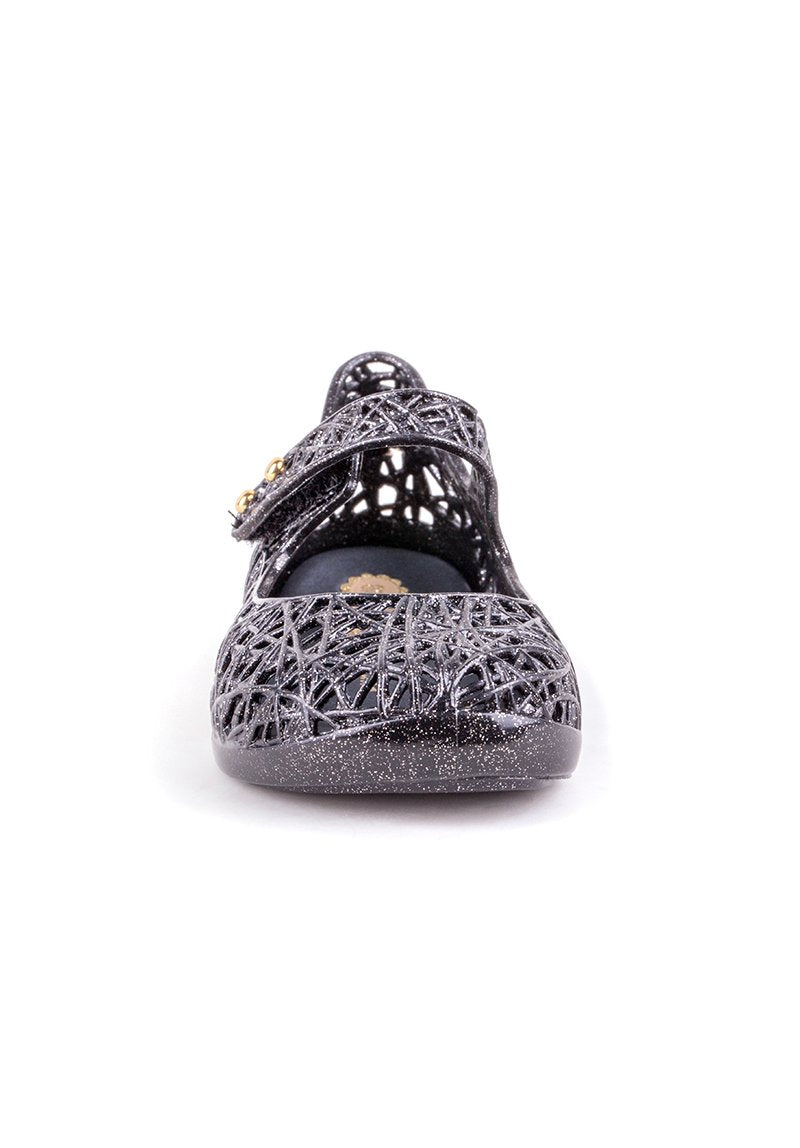 Mini Melissa Campana Zig Zag VI BB (Black/Silver Glitter  )