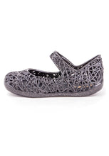 Mini Melissa Campana Zig Zag VI BB (Black/Silver Glitter  )
